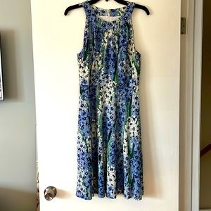 Tommy Hilfiger Blue Floral Sleeveless Dress